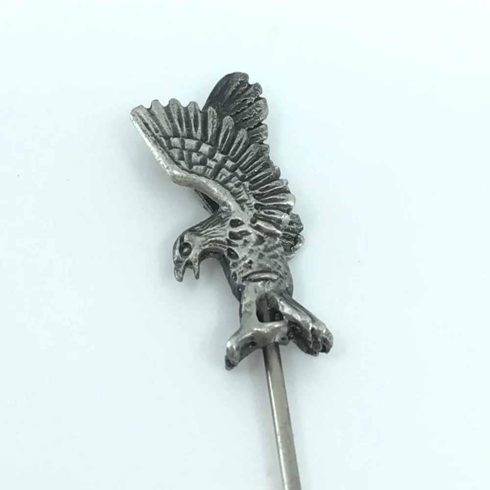 Vintage Eagle Stick Pin Silver Tone Bird Hat Pin